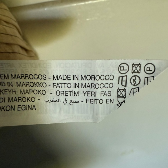 Zara Tan Pinstripes Sleeveless Crop Top Size Large - Picture 14 of 14